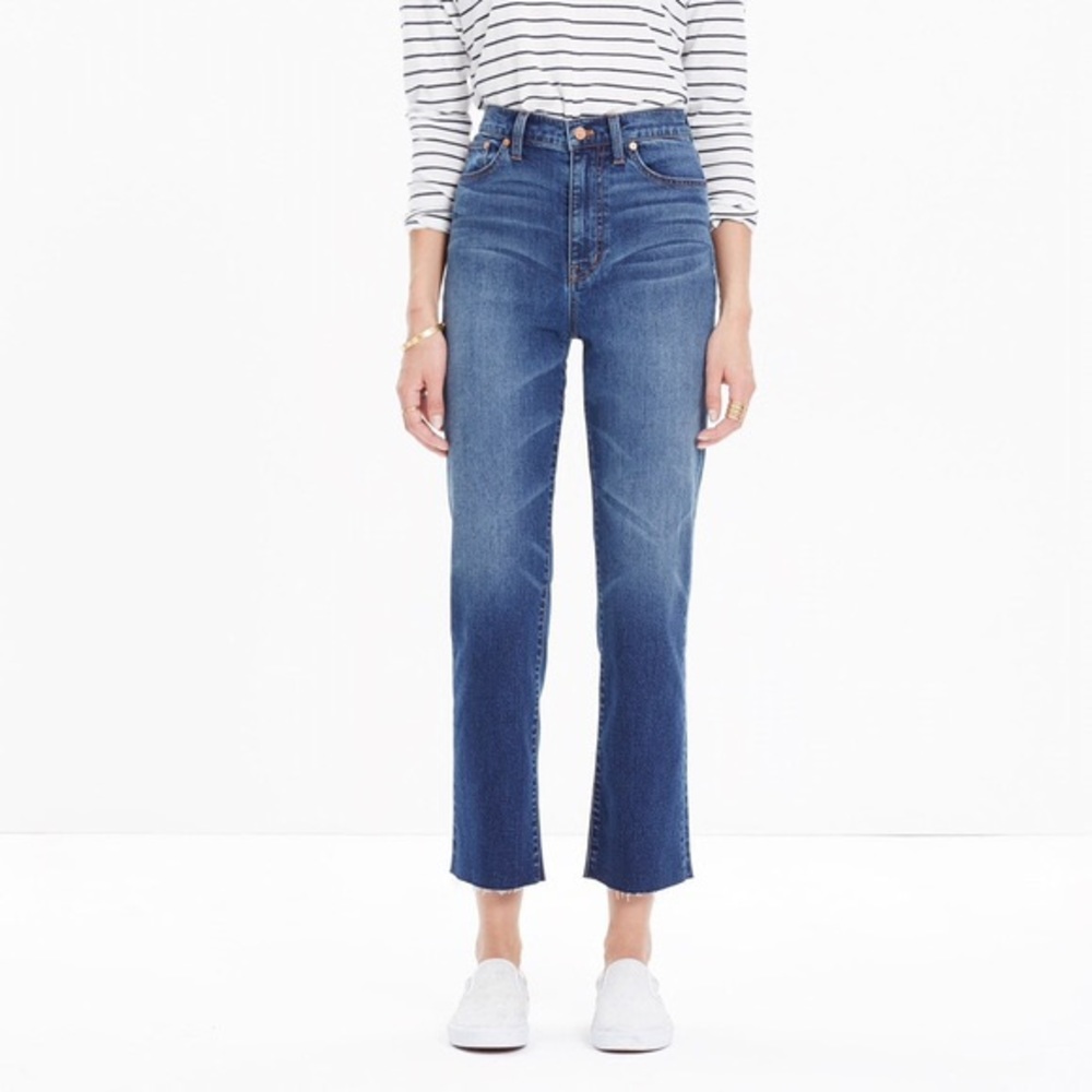 Madewell 11” High Rise Crop Flare Jeans Ankle 24